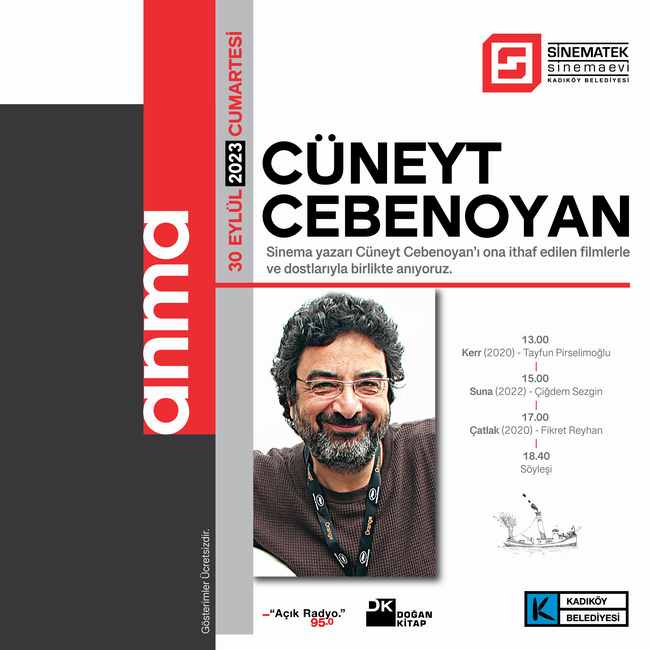 Cüneyt Cebenoyan, adına ithaf edilen filmlerle SinematekSinema Evi’nde anılacak 
