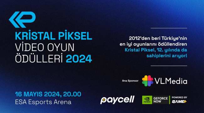 Kristal Piksel Video Oyun Ödülleri, 16 Mayıs’ta ESA Esports Arena’da sahiplerini buluyor. 