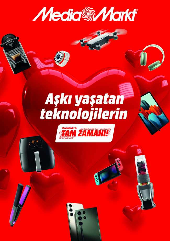 Geniş ürün yelpazesiyle teknolojiseverlere konforlu alışveriş keyfi sunan MediaMarkt, Sevgililer Günü’ne özel başlattığı kampanyasını devam ettiriyor.