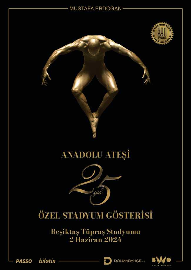 Anadolu Ateşi 25. Yaşını 500 kişilik dev bir kadroyla Beşiktaş Stadyumu’nda kutlayacak