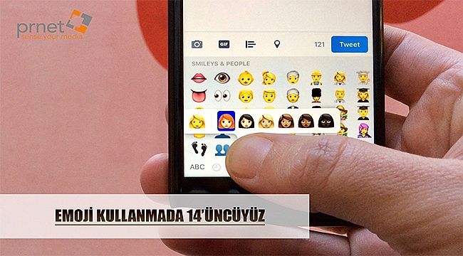 Emoji kullanmada 14'üncüyüz