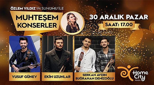 Home City Pendik Mobilya ve Dekorasyon Alışveriş Merkezi'nde Konser Rüzgarı