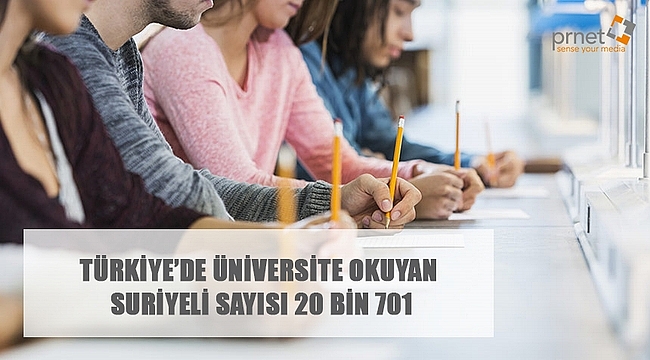Türkiye'de üniversite okuyan Suriyeli sayısı: 20 bin 701