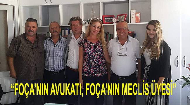 Foça İYİ Parti'den Av. Begüm Celep'e 'Hayırlı Olsun' Ziyareti 