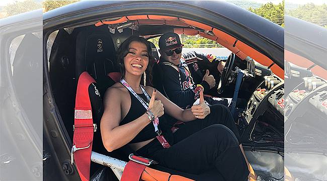 Selin Şekerci Red Bull sporcusu Grinchuk ile drift yaptı