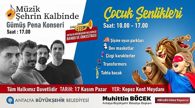 "Müzik Şehrin Kalbinde" etkinliği Kepez'de