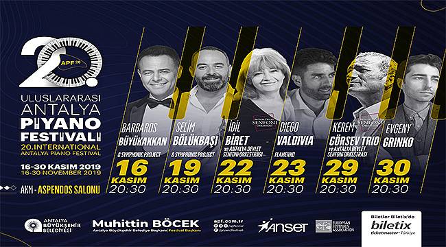 Uluslararası Antalya Piyano Festivali başlıyor!