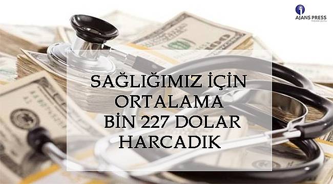 Sağlığımız için ortalama bin 227 dolar harcadık