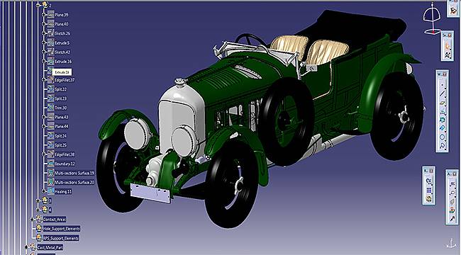 Bentley Birkin Blower'ın dijital modellemesi tamamlandı