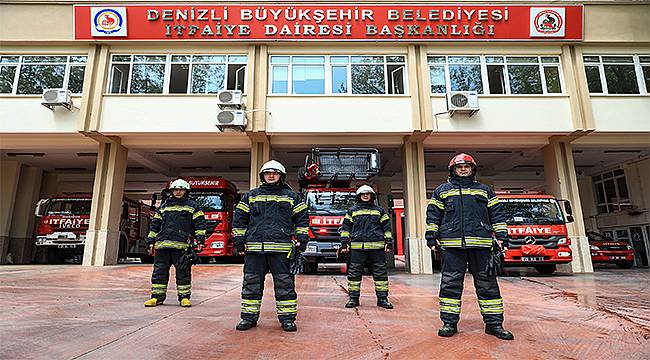 Denizlililer evinde, Büyükşehir itfaiye görevde