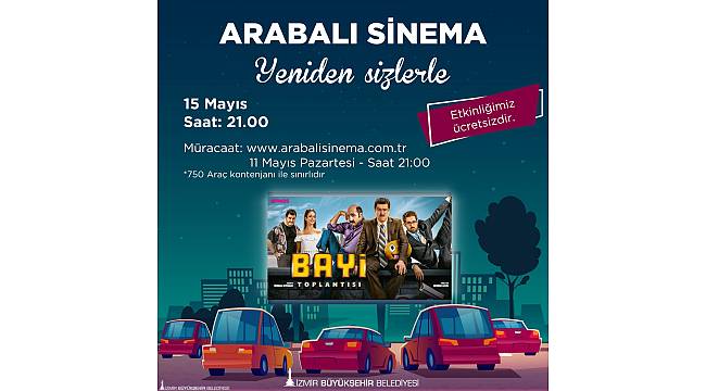 İzmir'de arabalı sinema keyfi başlıyor