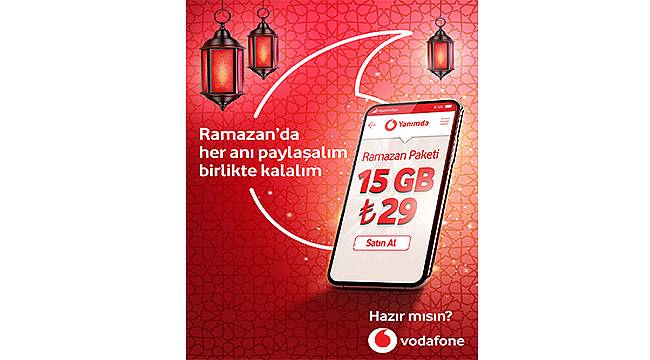 Vodafone'dan Ramazan'a Özel 15 GB İnternet