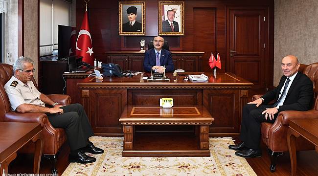 Başkan Soyer'den Vali Yavuz Selim Köşger'e hayırlı olsun ziyareti