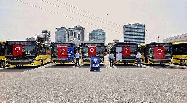 Bursa Büyükşehir'in otobüs filosuna 20 otobüs daha eklendi