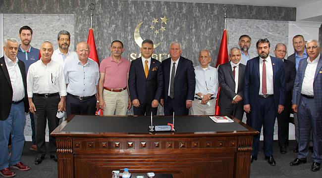 İESOB Başkanı Mutlu'dan Saadet Partisi İl Başkanı Erduran'a ziyaret