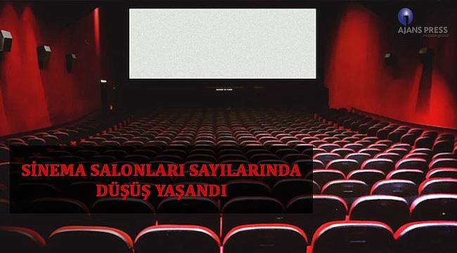 Sinema salonları sayılarında düşüş yaşandı