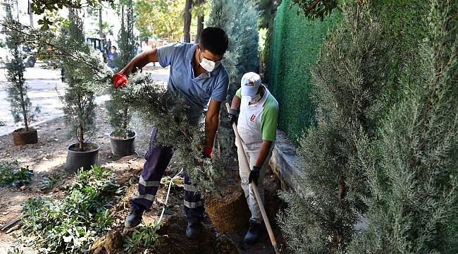 Talatpaşa Bulvarı'nda çalışmalar sürüyor