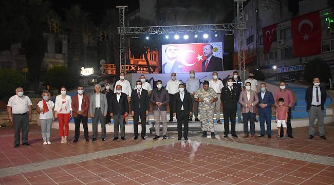 Aliağa 15 temmuz şehitlerini andı