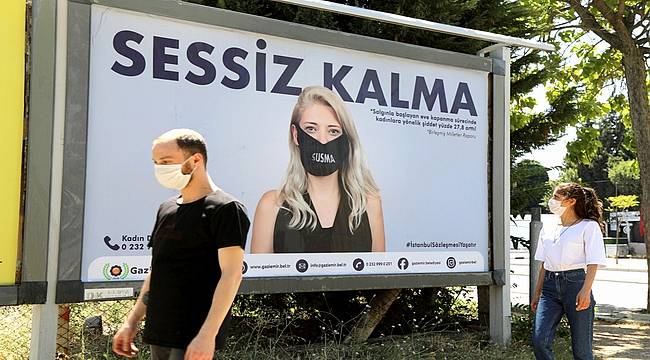 Gaziemir'den kadınlara, 'Sessiz kalma' çağrısı