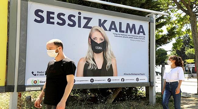 Gaziemir'den kadınlara, 'Sessiz kalma' çağrısı 