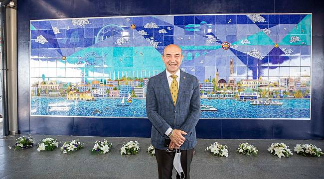 Halkapınar Metro İstasyonu'na dev çini pano