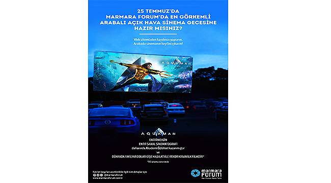 Marmara Forum'dan açık hava arabalı sinema gecesi 