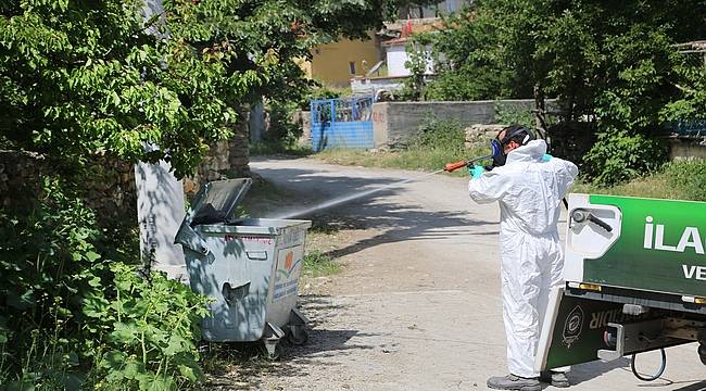 Eskişehir Büyükşehir Belediyesi ilaçlama çalışmalarını ilçelerde sürdürüyor