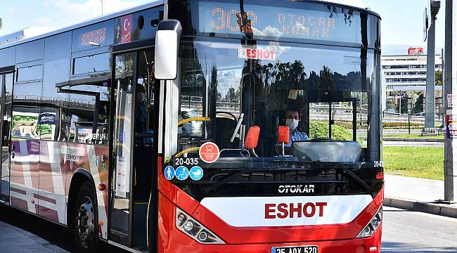 Virüssavar "güvenli otobüs" İzmirlilerin hizmetinde 