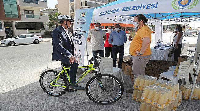 Başkan Arda'dan bisikletli denetim 