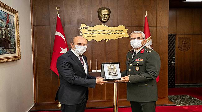 Başkan Soyer'den Ege Ordu Komutanı Sivri'ye şükran ziyareti