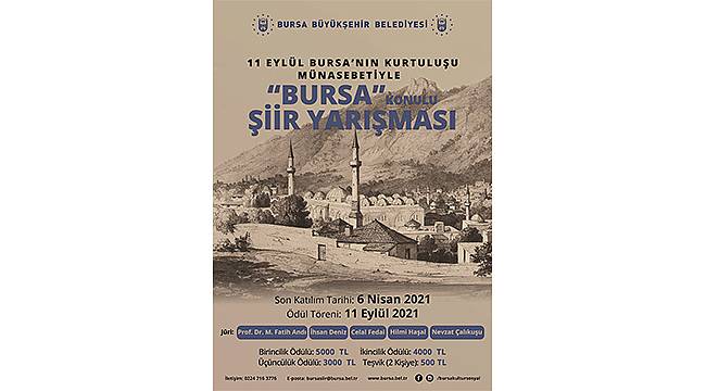 Bursa Büyükşehir Belediyesi'nden ödüllü şiir yarışması