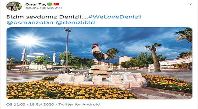 Dünyada #WeLoveDenizli Rüzgarı Esiyor 