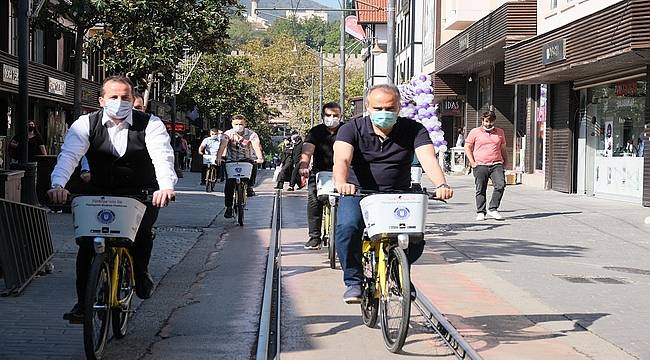 Bursa'da paylaşımlı bisiklet dönemi 