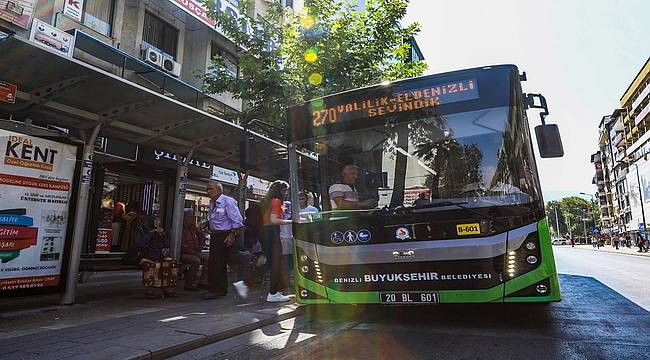 Denizli Büyükşehir otobüsleri KPSS'ye gireceklere ücretsiz