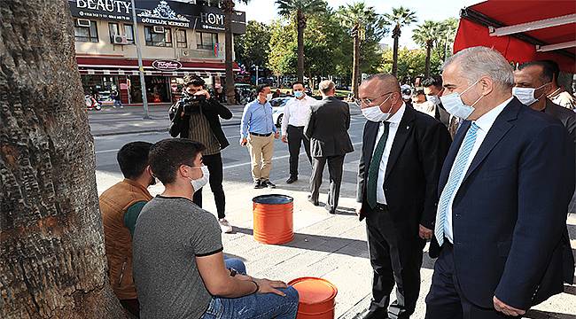 Denizli'de Kovid-19 denetimleri sürüyor 