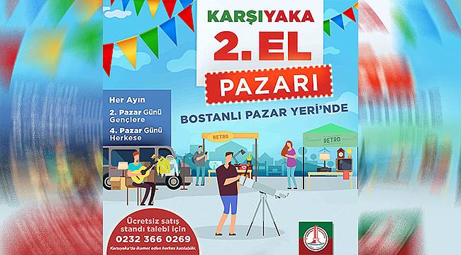 Karşıyaka'da "2. El Pazarı" açılıyor 