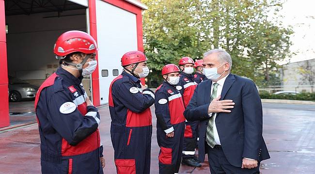 Başkan Zolan, kahraman itfaiyecilerle bir araya geldi 