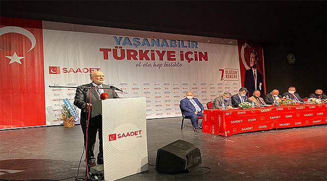 Temel Karamollaoğlu partisinin İzmir İl Kongresinde konuştu: