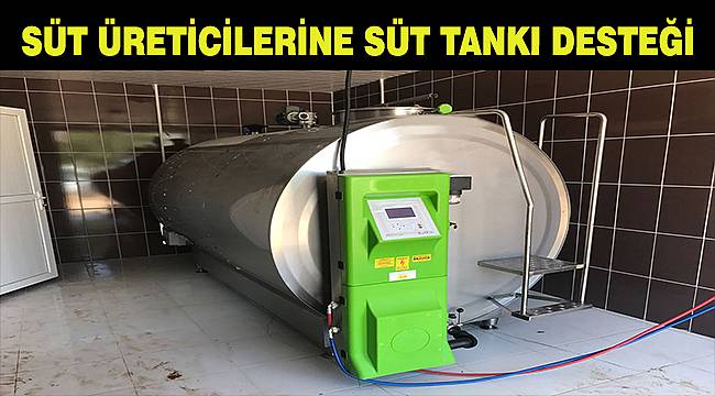 Antalya Büyükşehir'den besicilere süt tankı desteği