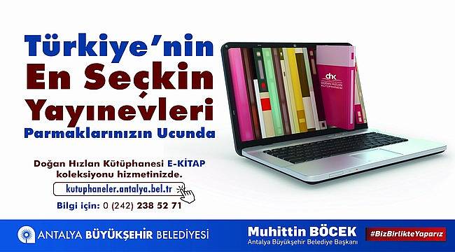 E-Kitap koleksiyonu kullanımda 