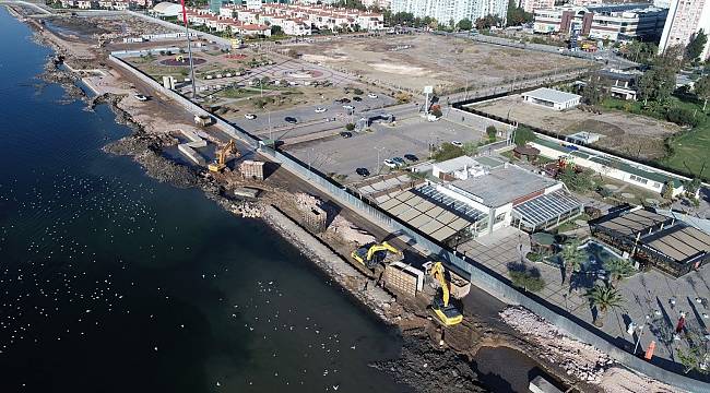 Karşıyaka sahiline 'geçici' çözüm