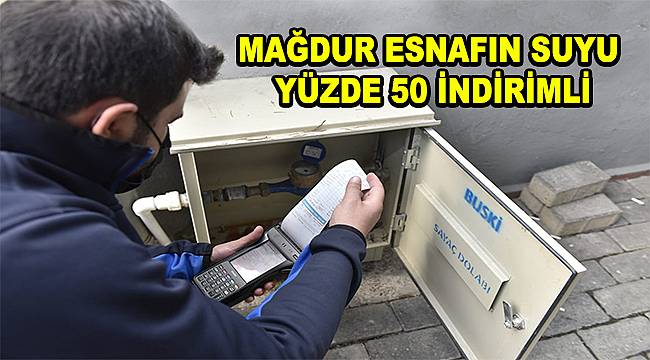 Suya yüzde 50 indirim 