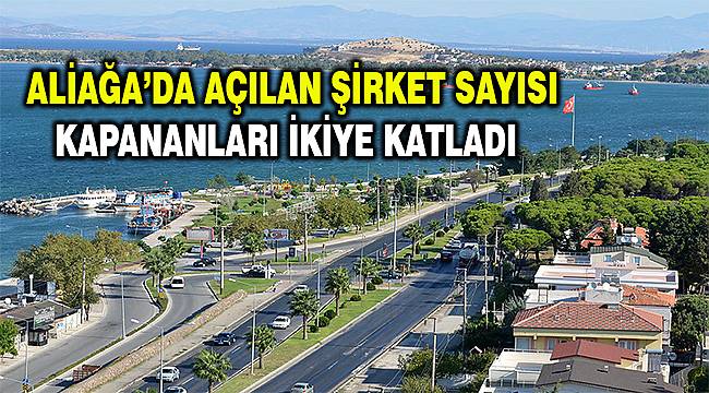 Aliağa'da kurulan ve kapanan şirket verileri açıklandı