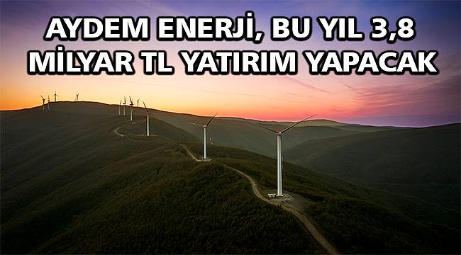 Aydem Enerji'nin 2021 yılı yatırım hedefi: 3,8 milyar TL