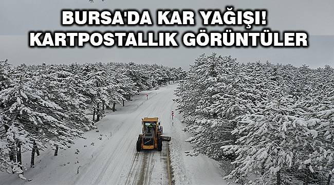 Bursa'da karla kesintisiz mücadele