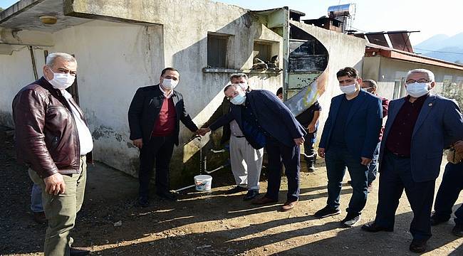 Gazipaşa'da Yeniköy ve Kızılgüney Mahalleleri içme suyu projesi tamamlandı