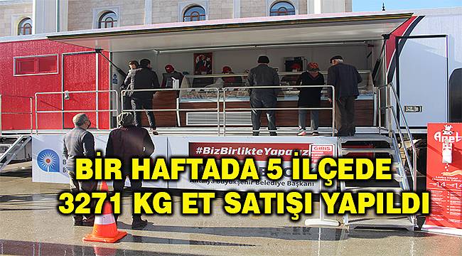 Halk Et Tırı batı ilçelerinde yoğun ilgi gördü 