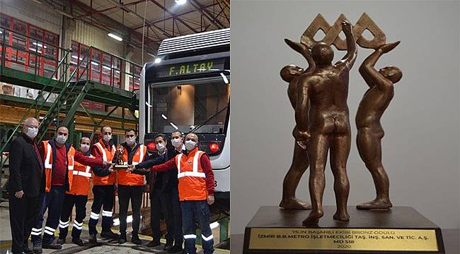 İzmir Metrosu'na "mükemmellik" ödülü 