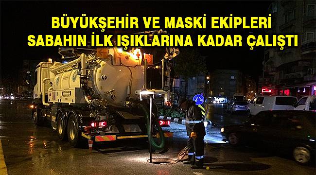 Manisa Büyükşehir Belediyesi'nden Sağanak Yağış Mesaisi