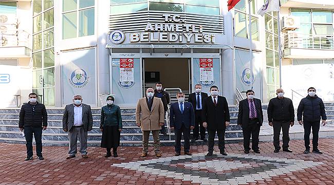 Manisa Büyükşehir'den Ahmetli Belediyesi Ziyareti